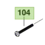 BOSCH GDR12-LI GDR10.8-LI 外殼長螺絲#104#D9-4 #2609110991