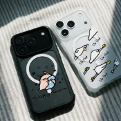 【旋轉甜不辣 x Unicorn聯名限量】 韓國雙料四角防摔iPhone Magsafe磁吸保護殼 手機殼 防摔殼 緩衝