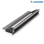 (店+)【LINKOMM】空架跳線面板 1U 19吋 UTP 24P CAT5e CAT6 RJ45 Patch Panel