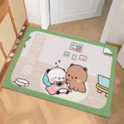 💕超低價💕 布布一二地墊 一二布布地毯 一二布布入戶絲圈地墊可裁剪大門口蹭土耐磨腳墊卡通pvc除塵地墊