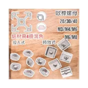 (店+)1單位十顆 2020 3030 4040 歐標 投入式 預放式M3 M4 M5 M6 M8 螺帽 T型螺母 鋁擠型