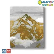 (店+)【Manto】台灣製DIY數字油畫-金色雪山-3|超取專用大小
