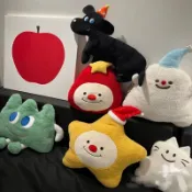 ✨sasa優選✨耶誕小幽靈抱枕星星玩偶靠墊女孩抱著睡覺暖手布娃娃女生節日禮物