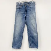 【DOKODEMO】Levi's 503 牛仔褲，垂直褪色，拉鍊門襟，靛藍色，W30 碼，古著