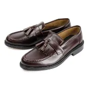 【Loake】流蘇造型配飾典雅樂福鞋 深棕色(LK046-DBR)
