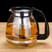 連盛 泡茶壺單一壺4杯8杯900ml-1500耐熱玻璃過濾花茶壺茶杯大容量茶壺