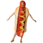 (店+)廢物專賣店 大亨堡熱狗裝 萬聖節惡搞 成人狂歡派對 cosplay 化妝舞會 裝扮 變裝 派對服裝