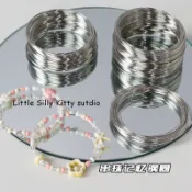 10圈記憶鋼圈串手鍊鐵絲鋼圈diy自製手鐲手串飾品配件材料