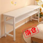 柳岸小舖 【實木穩固】長條書桌 書房桌子 學習桌 工作桌 電腦桌 辦公桌 客廳長桌 大長桌 實木腳 簡約北歐風 耐用承重 居家辦公書房必備