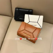 Linda❤️代購 Charles & Keith 小CK 拼接 三折 短夾 皮夾 幾何  CK6-10770623