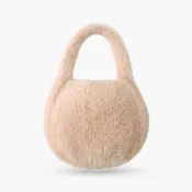 (店+)【達賀尊爵】餃子包冬季仿貂毛毛絨手提包女褶皺包時尚百搭韓版百搭單肩貝殼包8色擇一