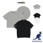 KANGOL 袋鼠 大落肩 束條紋理 短T POLO衫 限定款 66251001 百搭 上衣 T恤  衣服   運動短袖