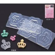 ✿粉紅豬✿～【日本製】115 日清 黏土模具 滴膠模具 UV膠模具~王冠 皇冠 (兩面型)