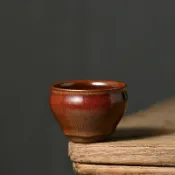 全球選品1館 生活百貨 建陽建盞窯變油滴曜變天目紅羽紅兔毫對杯