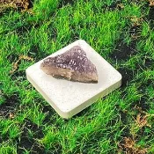 能量擺飾-天然原皮原礦幾何三角紫晶簇 紫水晶 增智慧 快速出貨