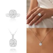 【AURORA 歐羅拉】GIA 50分D color天然鑽石 18K金 戒指 墜鍊 美好盛典(鑽戒/鑽墜二選一)