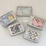 ꒰ঌE໒꒱ *現貨 鐵盒美學！韓國polka dots波點客製化鐵盒 可愛小物收納 生日禮物包裝 客製禮物 追星小物