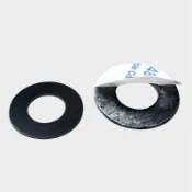 協貿國際日用品生活9館 硬介子pvc黑色平墊單面背膠粘塑料圓墊圈帶膠螺絲絕緣墊片M2-M12