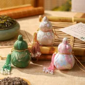 刺繡香囊  古風香袋  艾草香囊  端午節宋錦刺繡葫蘆高檔香包手工成品公司送禮品隨身便攜艾草香囊