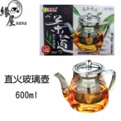 直火玻璃壺600ml【緣屋百貨】天天出貨 茶壺 水壺 加熱壺 茶具 玻璃茶壺 煮茶壺 泡茶用具 玻璃壺 直火茶壺 花茶壺