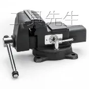 含稅／迴旋底座【工具先生】台灣製 黑手牌 超強夾力橫萬力 桌上型 虎鉗 全鑄鋼．全鑄鐵 材質 強化底座