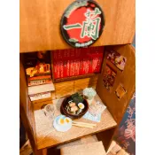 拉麵 日式 日本 一蘭 豚骨 海苔 袖珍 手作 迷你 食玩 微型 藝術 擺飾 禮物 模型 黏土 情境布置 仿真食物 飲料