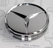 【B&M 原廠精品】 Mercedes Benz 賓士 原廠輪圈 中心蓋 鋁圈蓋 純銀鍍鉻版 A B C E S SLK