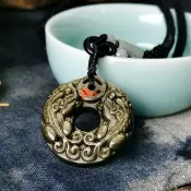 【財神小舖】富貴圓滿 金曜石貔貅項鍊(已開光  招財 聚財 擋煞 旺財運)