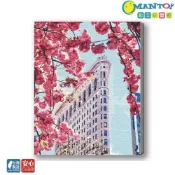 (店+)【Manto】花見．熨斗大廈-台灣製DIY數字油畫|超取專用大小
