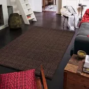 【SDL Home 山德力】〔現貨在台〕ESPRIT羊毛回紋地毯170X240深棕(厚實羊毛 柔軟舒適)