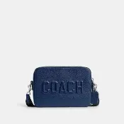 【COACH】蔻馳官方直營 CHARTER 斜背手袋 斜背包 側背包-深藍色(CV931)