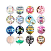 (店+)18吋 鋁箔 圓型 生日氣球 生日佈置 生日快樂 慶生 告白 求婚 婚禮 舞會 尾牙 春酒佈置