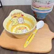 『小熊貝貝』💕新年男孩女孩學生可愛飯碗勺子套裝兒童碗寶寶輔食碗防摔成人大碗