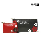【日雜潮品】【台灣現貨】日雜誌附錄 黑紅 MARC JACOBS DAISY PU皮 兩件套 大小都有 化妝包 零錢包