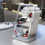 NIKE英文iPhone17pro手機殼12Pro簡約15P軟殼xr/7p/8plus精孔防摔保護殼11pro/16情侶