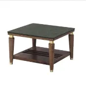 【AS 雅司設計】撒姆森岩燒石面小茶几-70×70×47cm