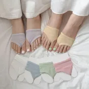 (店+)【台灣現貨】夾腳襪 半掌襪 拖鞋襪 人字拖襪 半截襪 半掌襪透氣 防滑 露趾 棉襪 隱形 夏季 日本 韓國 女襪