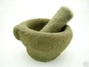 青斗石石臼含石杵