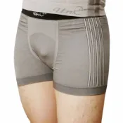(店+)【UNI-TOP 足好】697竹炭銀纖維超細內褲〈L〉★3件組★(男內褲.四角男內褲.抗菌內褲.竹炭內褲)