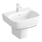 【Costco好市多】Kohler Modern Life半柱面盆含毛巾桿 + Singulier面盆龍頭組 Kohler Modern Life Half Pedestal Lavatory With Towel Bar and Singulier Faucet Set