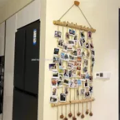 🔥臺中出貨🔥天然原木照片牆裝飾垂吊夾子掛牆飾壁掛幼兒園工作室花店櫥窗