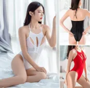 SB24 性感 透視 綁帶 情趣 内衣 極度惑誘 透明 高叉 透視 三點式 比基尼 溫泉 蜜月渡假 JS服飾