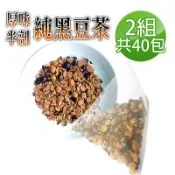 【蔘大王】真厚味剖半開仁純黑豆茶包X2組（6gX20入/組）草本潔淨 輕盈順暢 幫助消化 促進代謝