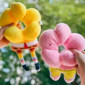 可開發票統編 KKV海綿寶寶萌趣圈 派大星娃娃萌趣圈 搭配卜卜 海綿寶寶卡通裝飾女學生 海綿寶寶毛絨飾