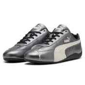 PUMA SPEEDCAT METALLIC 女鞋 休閒鞋 賽車鞋 復古 皮革 銀黑-403689-02