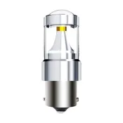 【車的LED】1入 勁亮1157 高低腳款 6LED 魚眼燈30w(白光/省電高亮度LED倒車燈/定位燈/煞車燈/霧燈)