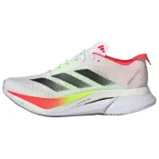(店+)【adidas 愛迪達】JQ2552 adidas Adizero Boston 12 舒適百搭減震耐磨透氣 低幫 訓練長跑跑步鞋 男女同款 白黑 愛迪達女鞋 運動鞋女 女鞋 愛迪達男鞋 男運動鞋 男鞋