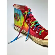 lacraft x PHYSIOJAM 日本製 職人紮染鞋帶 / RAINBOW
