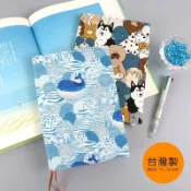 台灣製 珠友 DI-52062 A5/25K 台灣花布可調式棉麻布書衣/媽媽寶寶手冊適用/書本保護套/花布書衣 好好逛