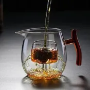 台灣現貨【超商免運★24小時出貨】玻璃茶壺 新款日式小青柑煮茶壺 家用玻璃茶壺 高硼硅耐熱玻璃透明泡茶壺 花茶壺 玻璃手
